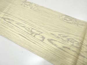 木目模様織り出し　袋帯